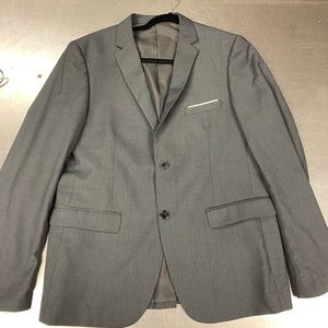 Mens Grey Blazer from the fabric shop that was custom tailored.